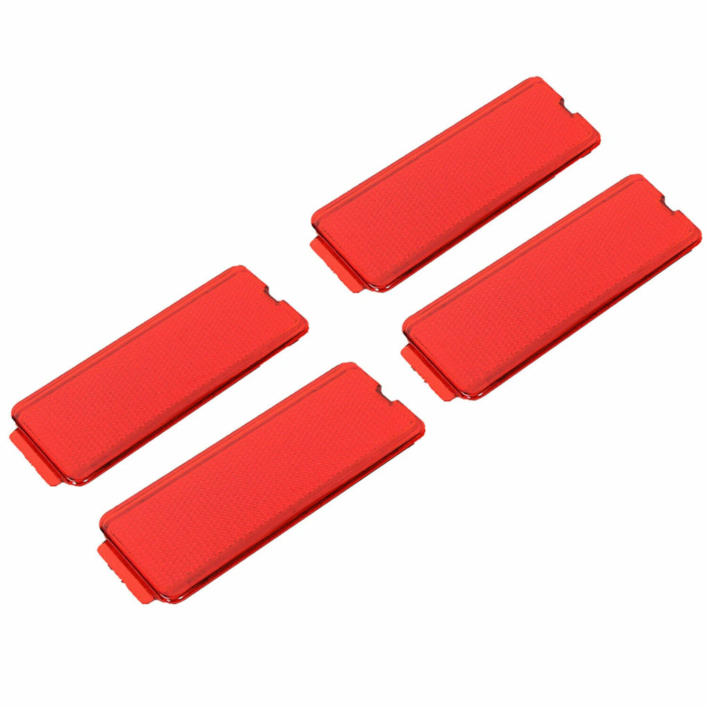 Set of 2 Red Reflector Panels for Ford F250 F350 Super Duty (1999–2007)