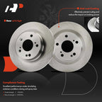 Rear Disc Brake Rotors for Honda Civic (2017–2023)