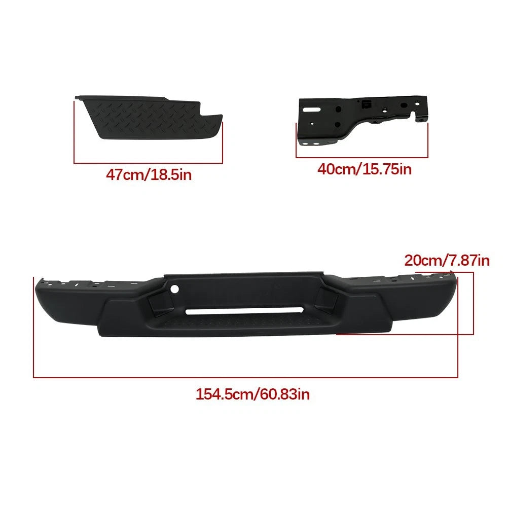 Bumper Assembly for Chevrolet Colorado (2008–2012) Metallic Black