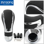 Gear Shift Knob for Universal Car Manual Shifter Black Leather