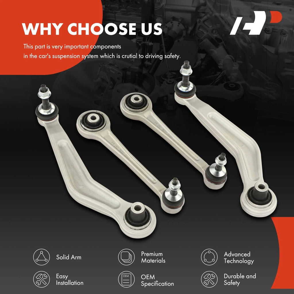 Set of 4 Rear Upper Control Arms for BMW 525i 528i 530i
