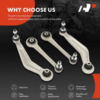 Set of 4 Rear Upper Control Arms for BMW 525i 528i 530i