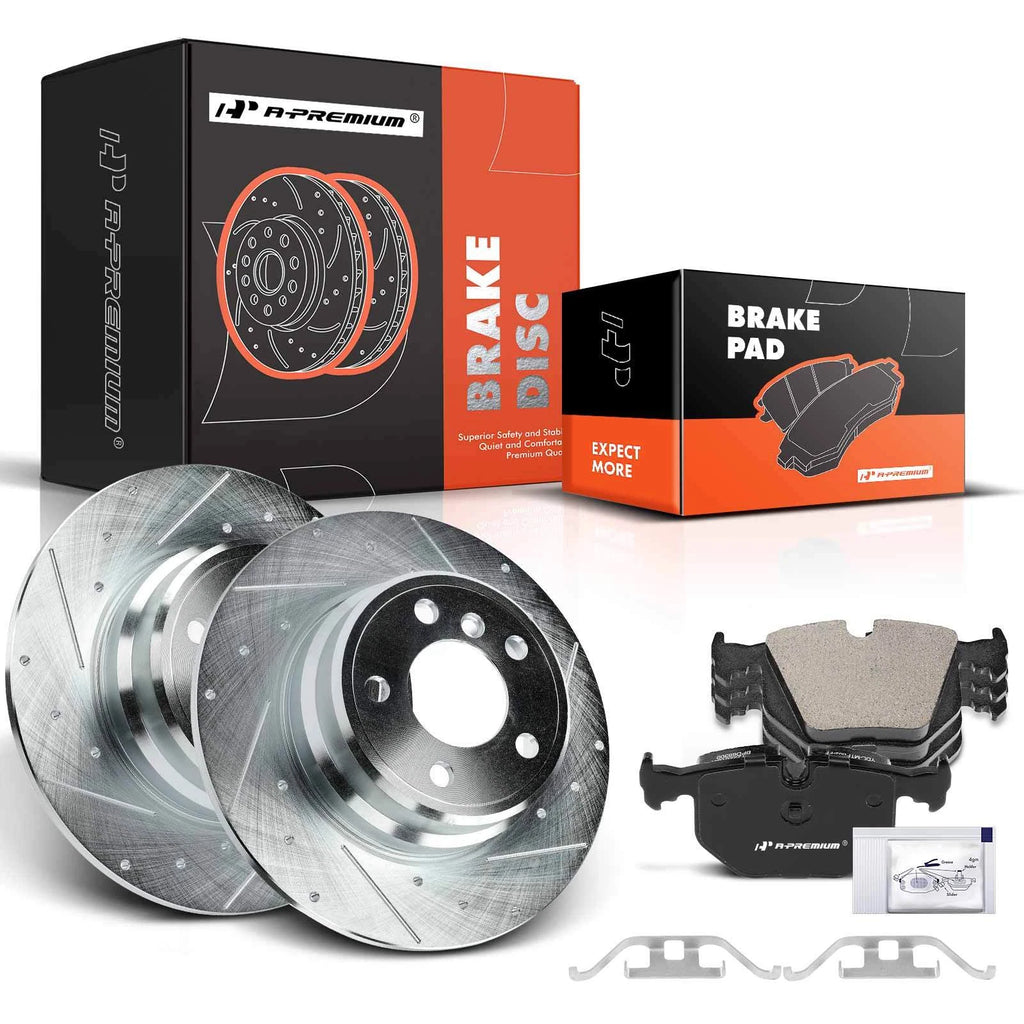 Drilled Brake Rotors & Ceramic Brake Pads for BMW X5 (2000–2006)
