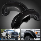 Set of 4 Pocket Rivet Style Fender Flares for F-250 F-350 Super Duty