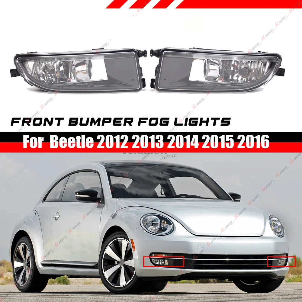 Pair Front Fog Light Lamps for Beetle (2012–2016) - Clear