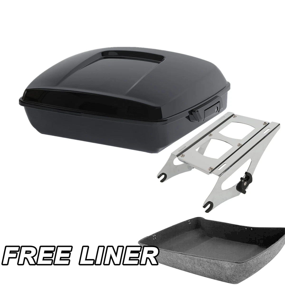 Chopped Trunk Chrome Mount Rack for Harley Electra Glide (2014–2025)
