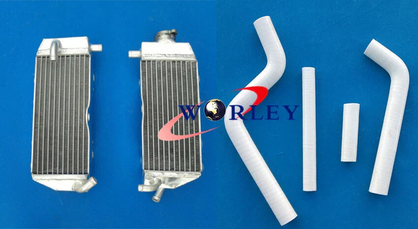 L+R Aluminum Radiator + BLACK Hose for YAMAHA YZ 125 (2002-2004)