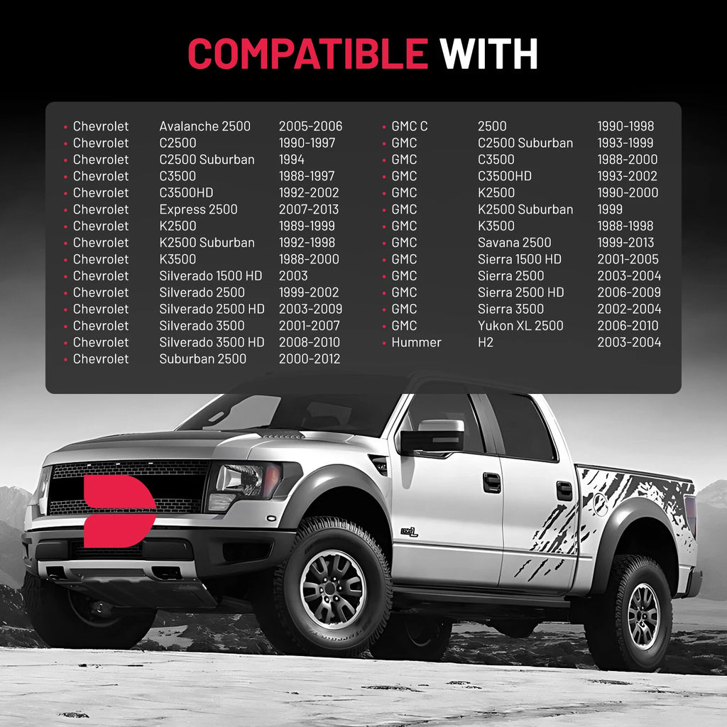 1.5" Wheel Spacers Adapter for Chevy C2500 C3500 K2500 (2000-2006)
