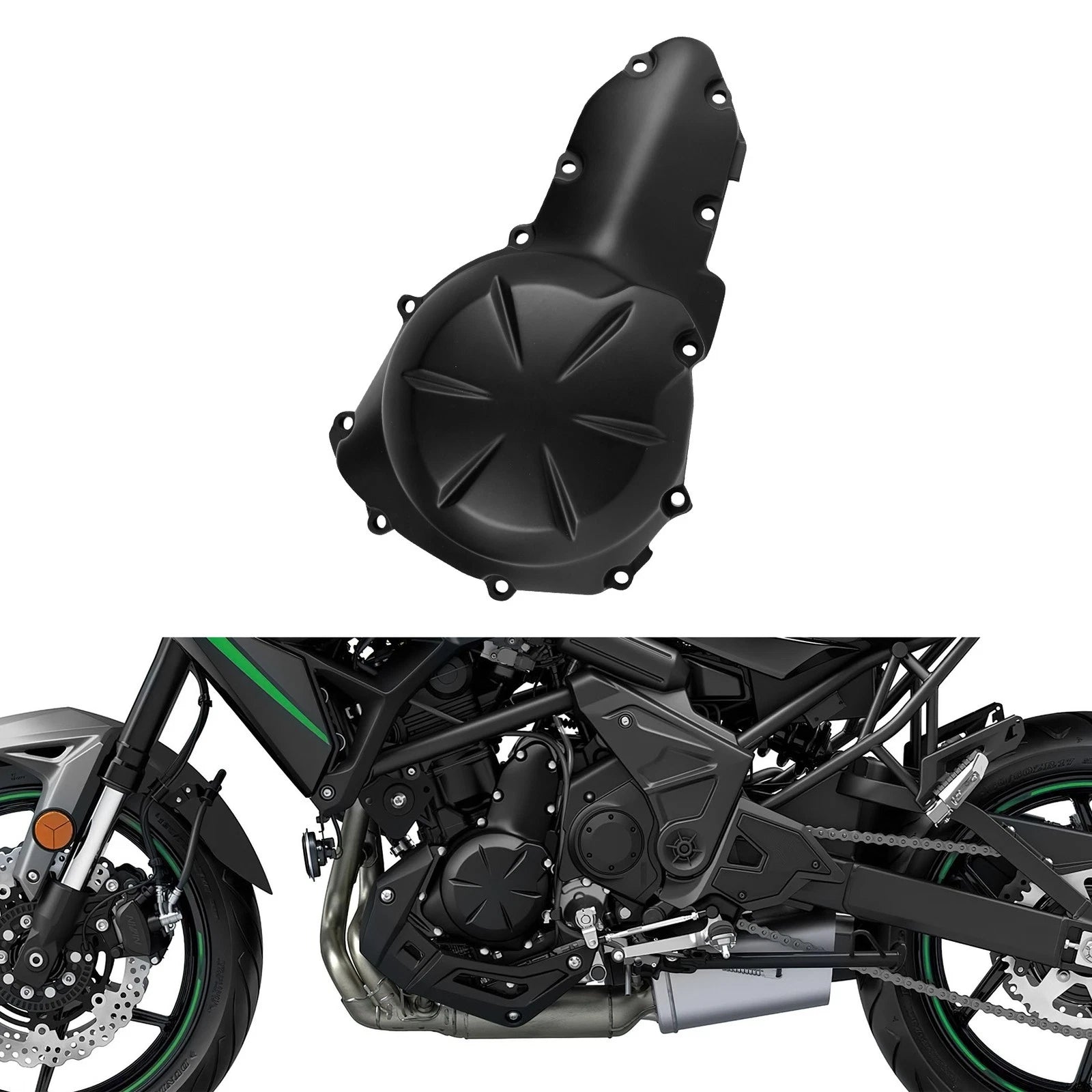 Engine Stator Crank Case Cover for Kawasaki ER-6N, Ninja 650R (2009–2011)