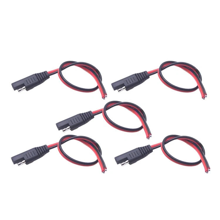 Set of 5 Extension Cords for ATVs RVs (30cm 2-pin 10A PVC)