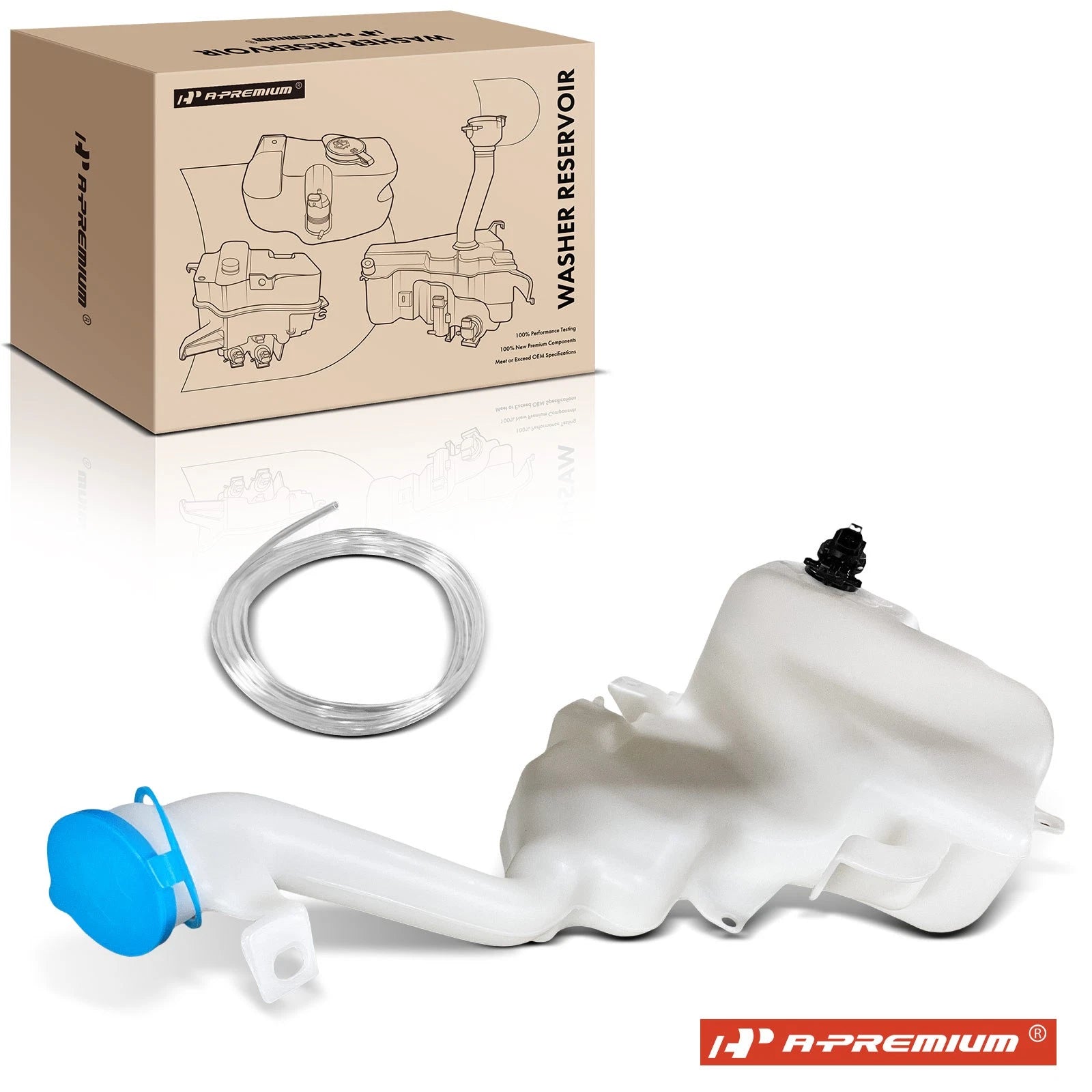 Windshield Washer Reservoir with Cap & Pump for Honda Crosstour (2012–2015)