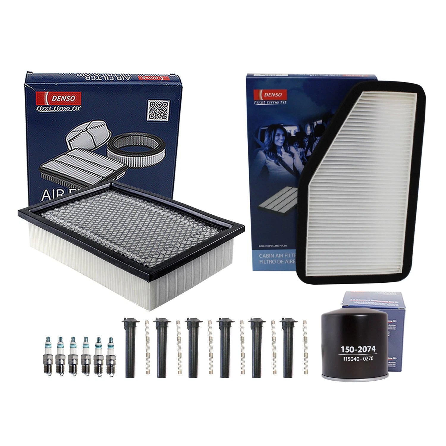 Denso Tune Up Kit 6 Spark Plugs & Boots for Mazda Tribute (2008)