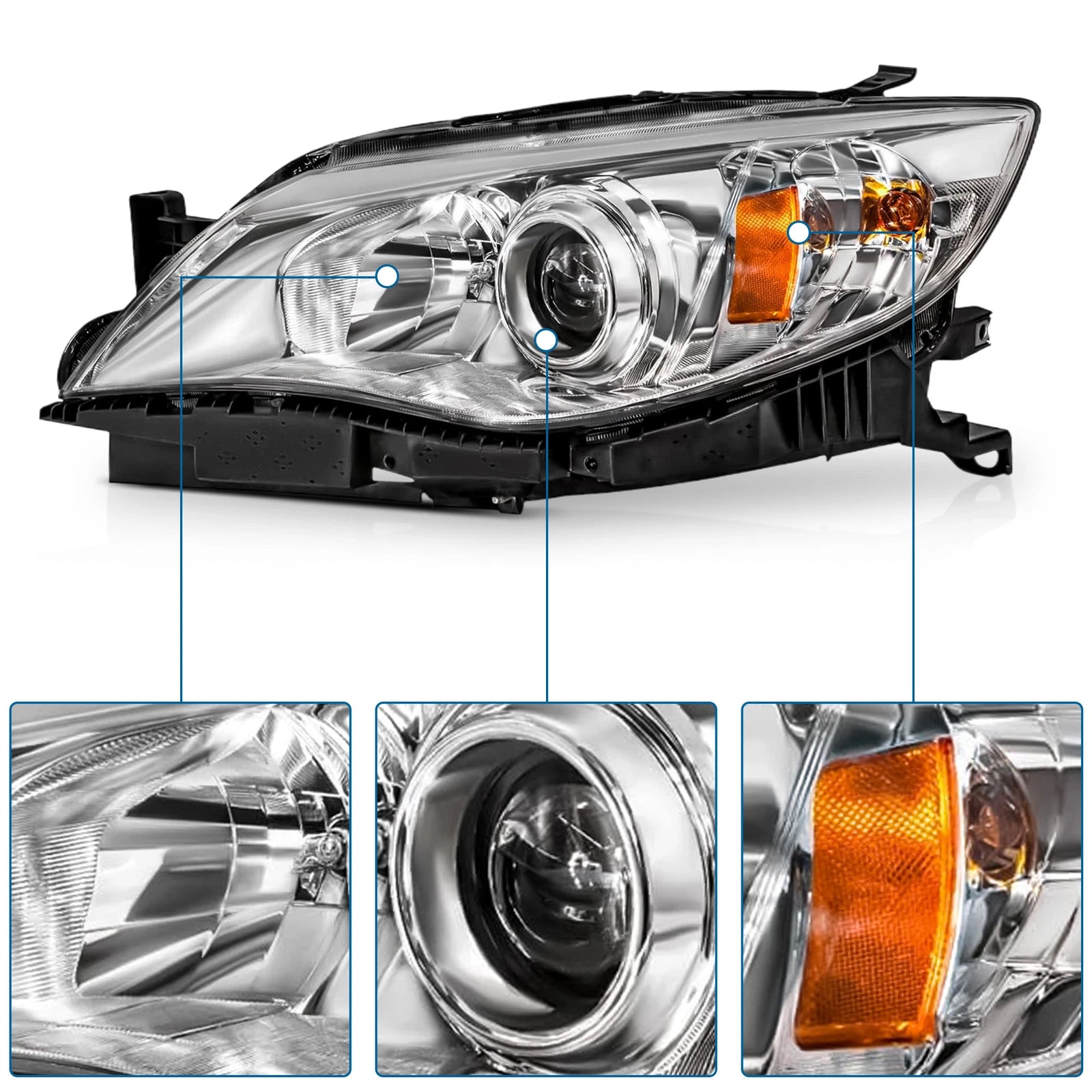 Headlight Set for Subaru Impreza (2008-2009)