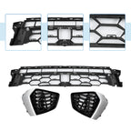 Front Lower Bumper Grille for Audi A3L (2021–2024) Black Sport Style