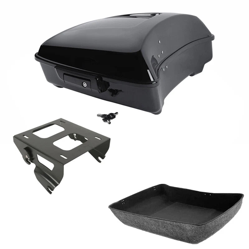 Chopped Trunk Solo Mount Rack for Harley Touring Road Street Glide (2014–2026)