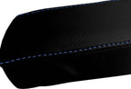 Console Lid Pull Over Cover Leather for Chevrolet Camaro (2016–2020) Blue Stitch