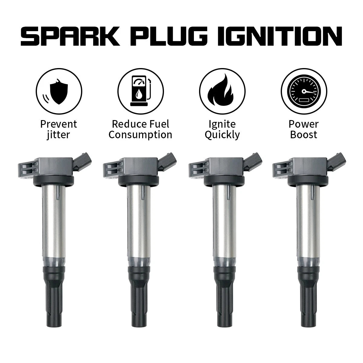 4X Ignition Coil for Lexus RX350 ES350 RX450h (2007–2018) 3.5L V6 3456CC