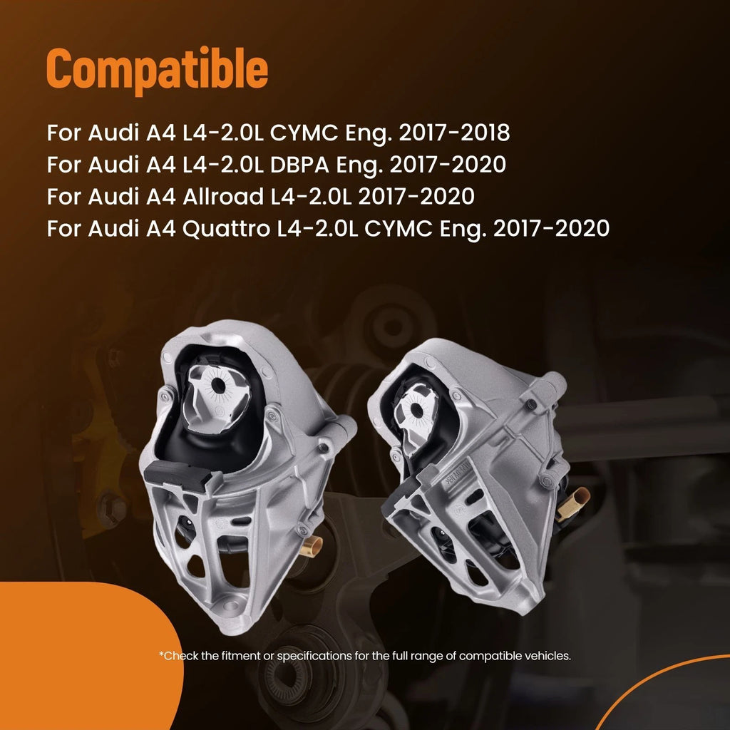 Set of 2 Engine Mounts for Audi A4 A5 (2017-2020)
