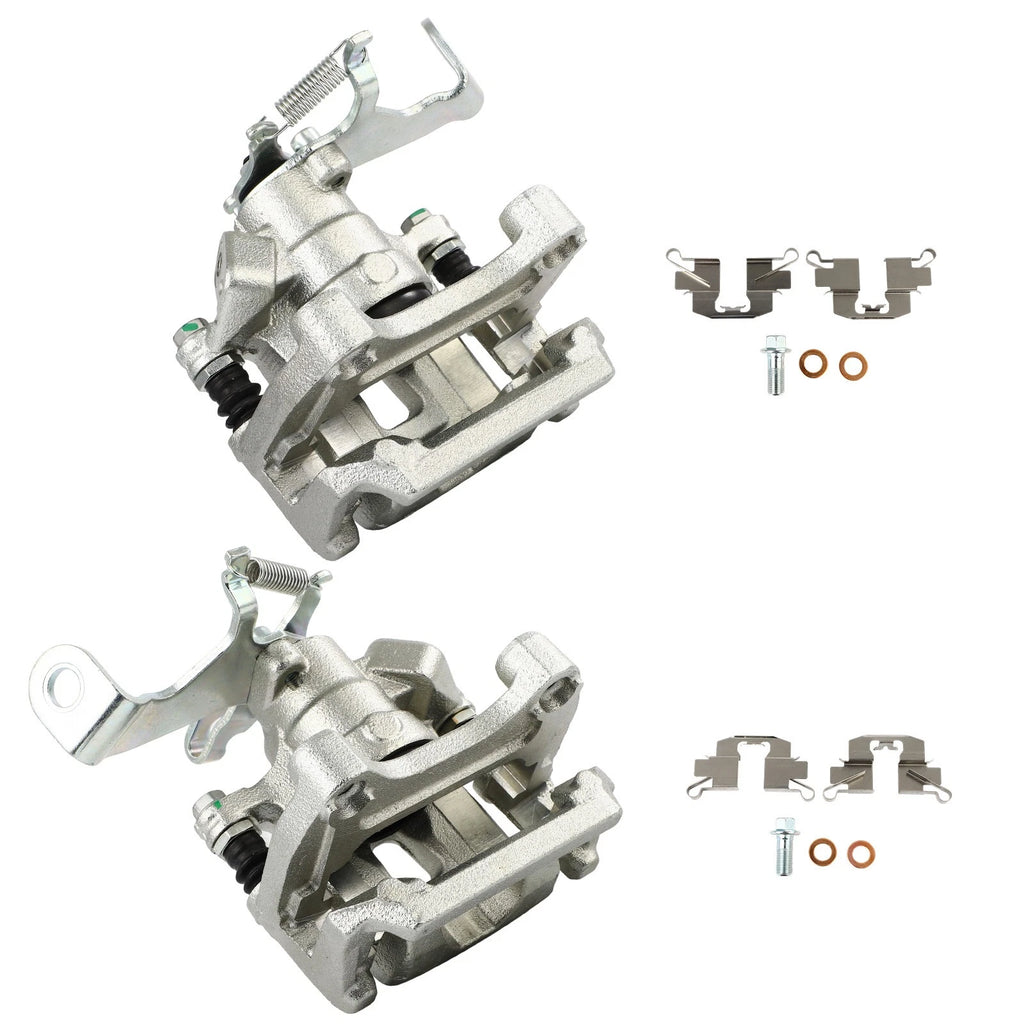 Set of 2 Rear Brake Calipers with Bracket for Mazda CX-5 (2013–2015)