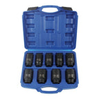9Pc Deep Impact Socket Tool Set for Metric Axle Hub Nut (29-38mm)