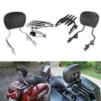 Detachable Backrest Sissy Bar/Luggage Rack for Harley Touring (2009–2025)
