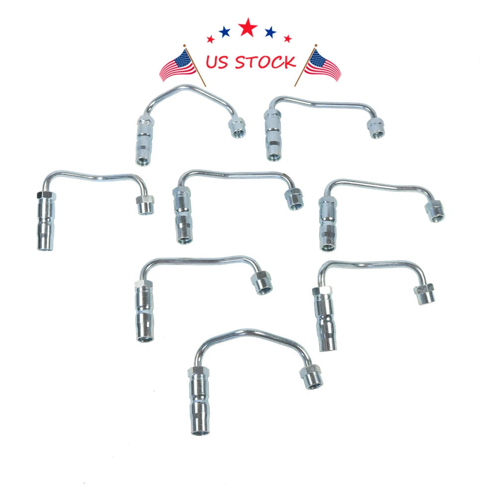 Set of 8 Fuel Injector Lines for Chevy GMC Duramax 6.6L LB7 (2001–2004)