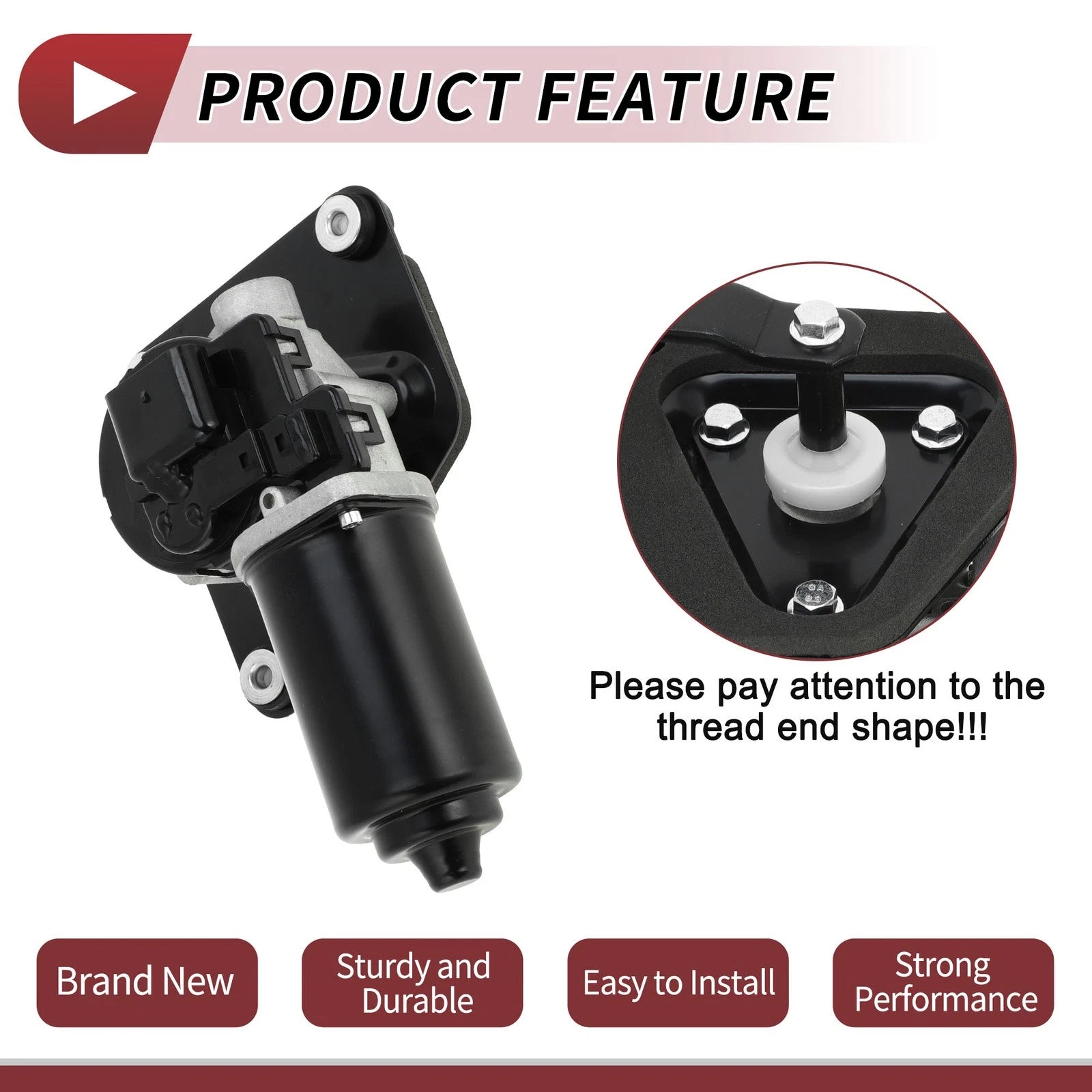 Front Windshield Wiper Motor for Ford F-150 (1987–1996) No.F5HZ-17508-A