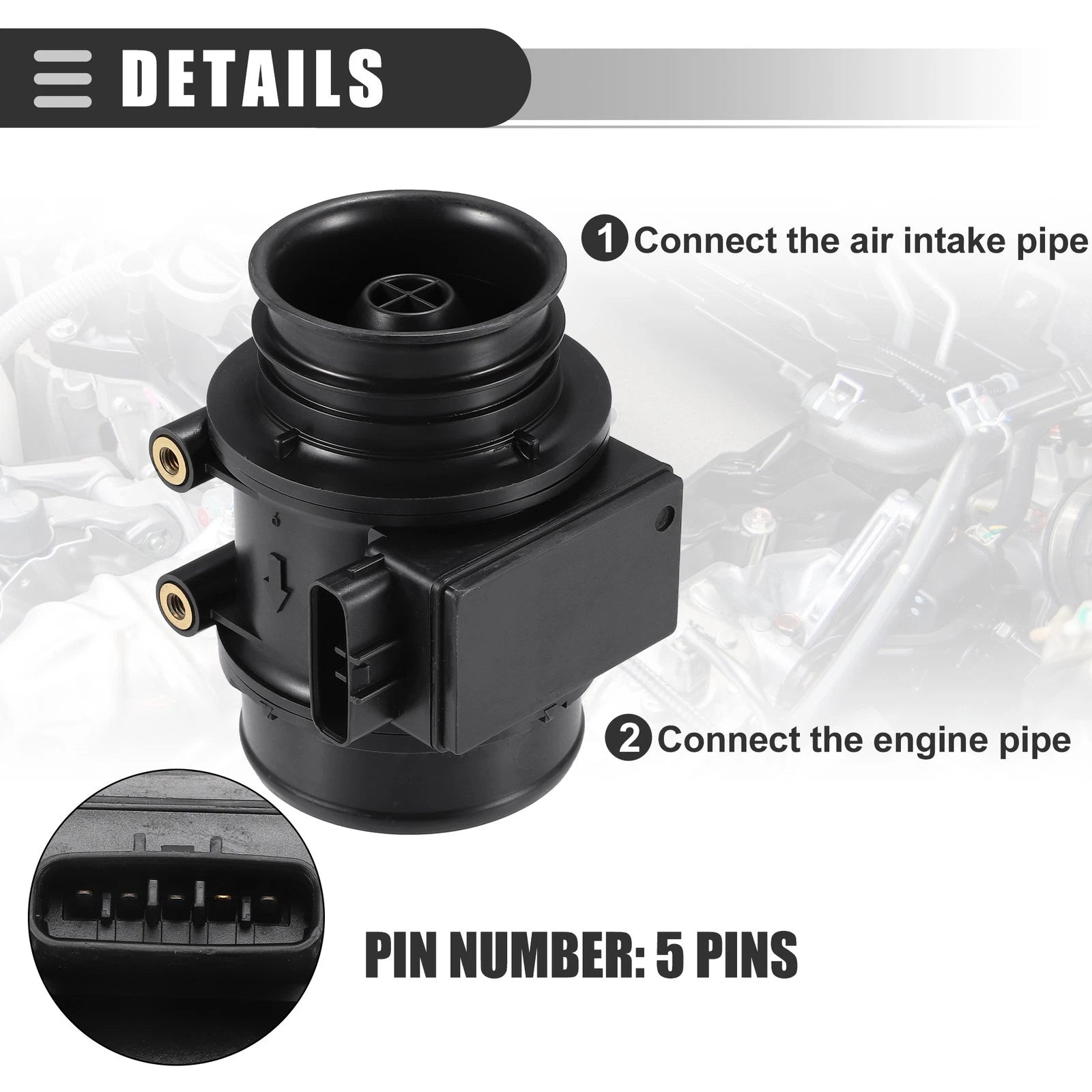 MAF Air Flow Sensor for Toyota 4Runner (1996–1998) No. 22250-20020