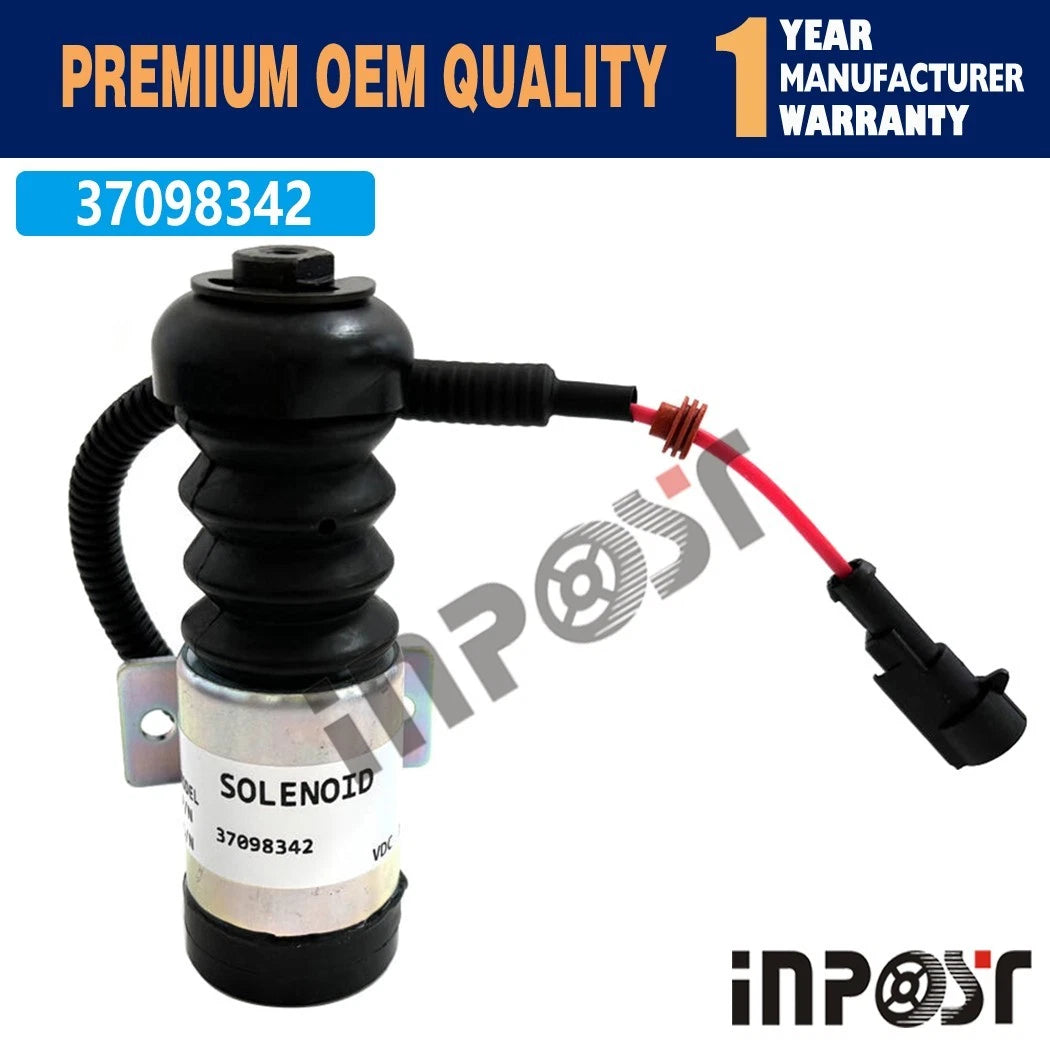 12V Stop Solenoid 37098342 for Motorpal OJSC D-260, D-245