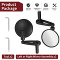 Set of 2 Rear View Side Mirrors for Can-Am Ryker 600 900 (2019–2025)