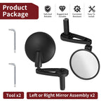 Set of 2 Rear View Side Mirrors for Can-Am Ryker 600 900 (2019–2025)