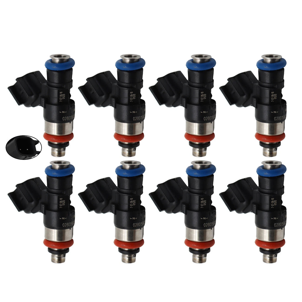 Set of 8 Fuel Injectors 42LB for Corvette LS3 L99 Camaro SS (2006–2015) 0280158051