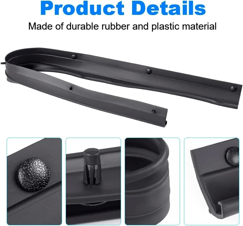 Set of 4 Lower Door Weather Strip Seal for Ford F250 F350 Crew Cab (1999–2016)