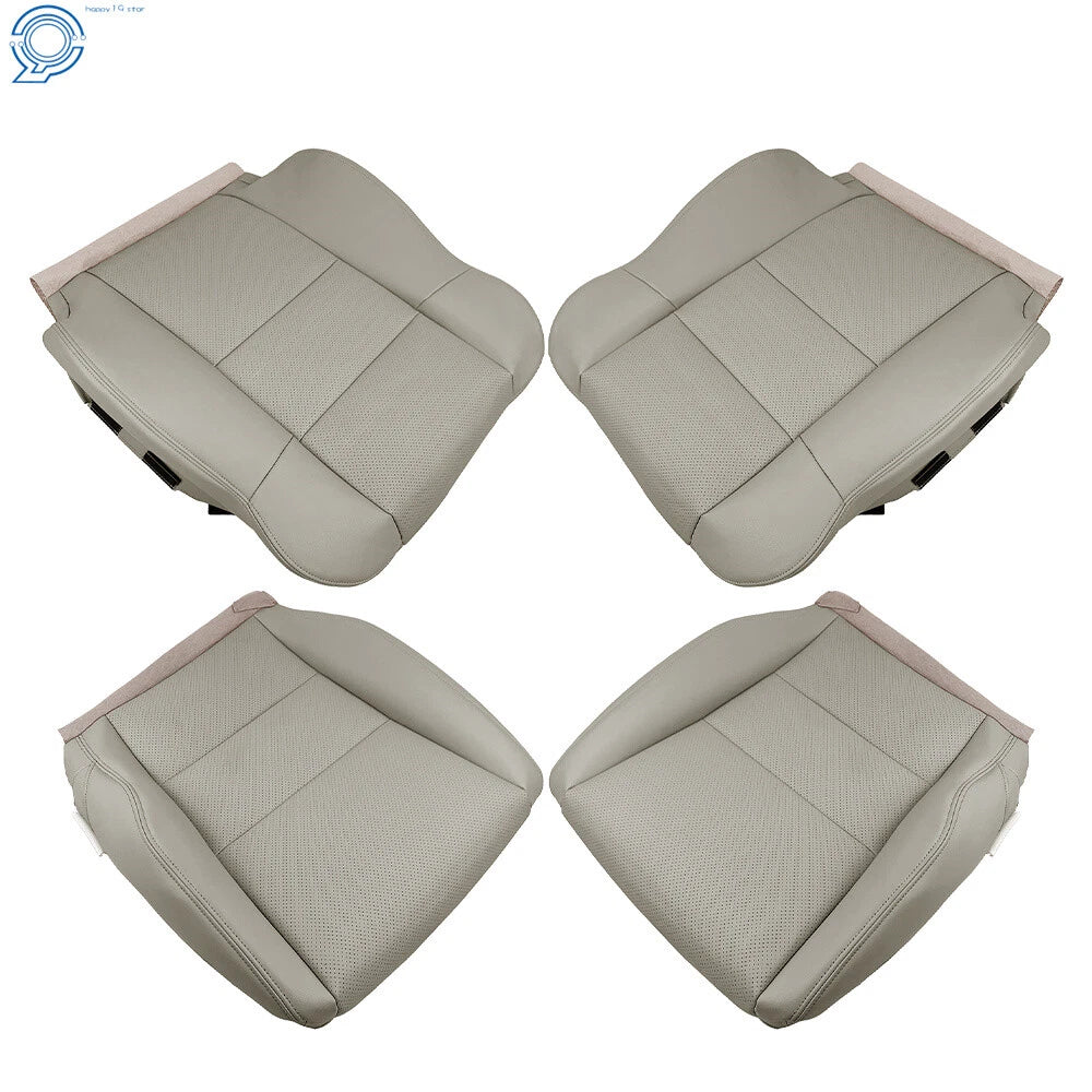 Set of 2 Perforated Leather Seat Covers for Acura RDX (2007–2012) Gray