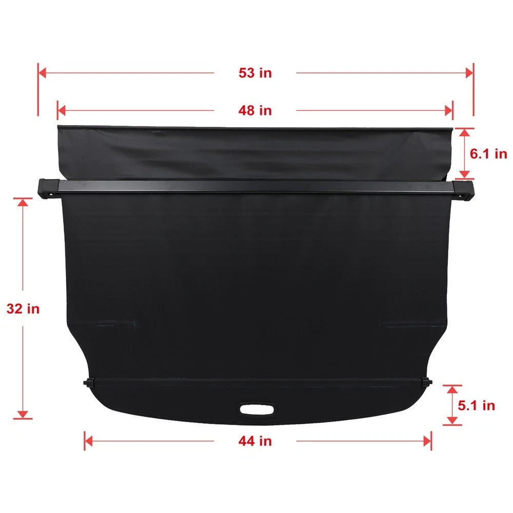 Cargo Cover for Hyundai Tucson (2022–2024) Retractable Black