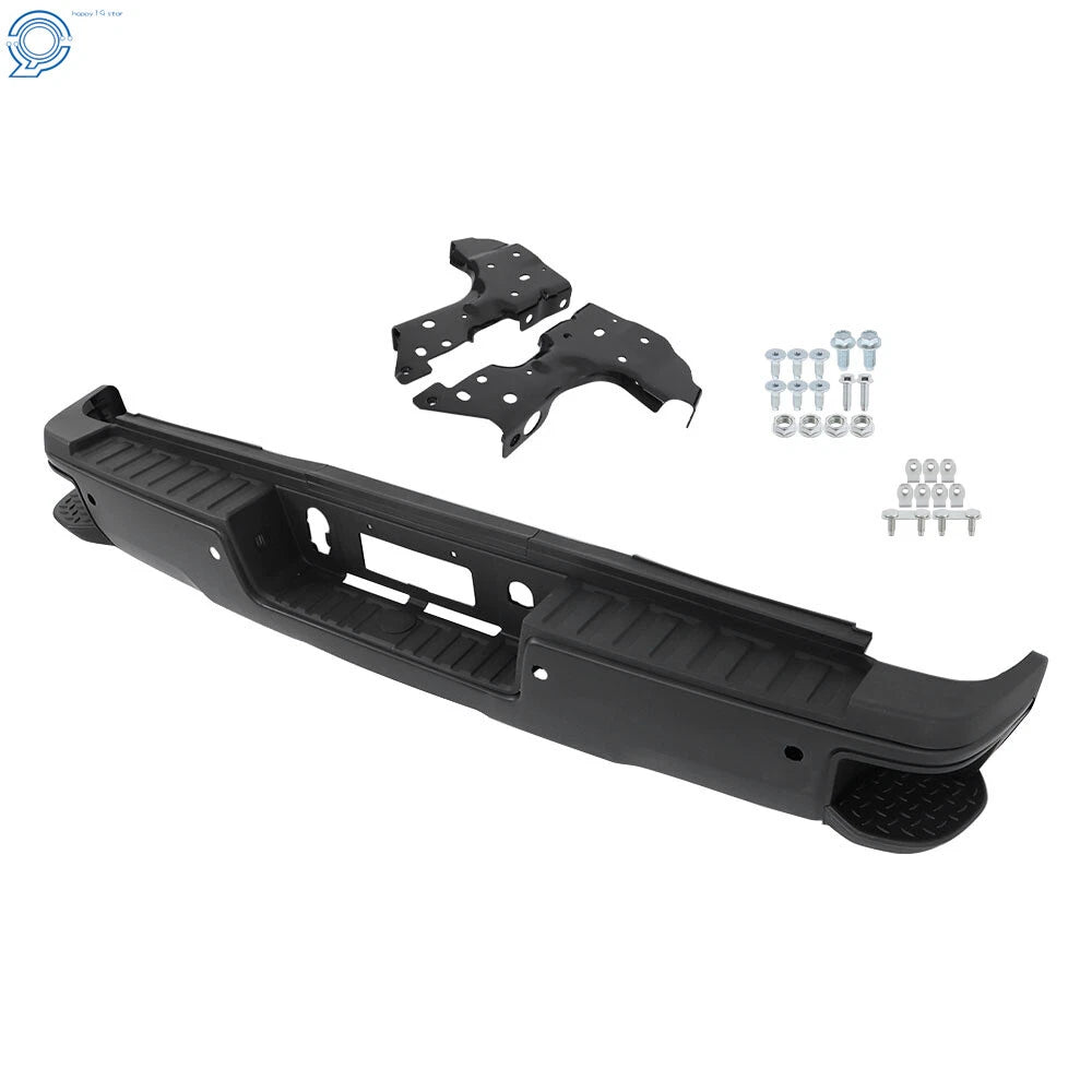 Steel Rear Bumper Assembly for GMC Silverado 2500 (2015–2019) Black