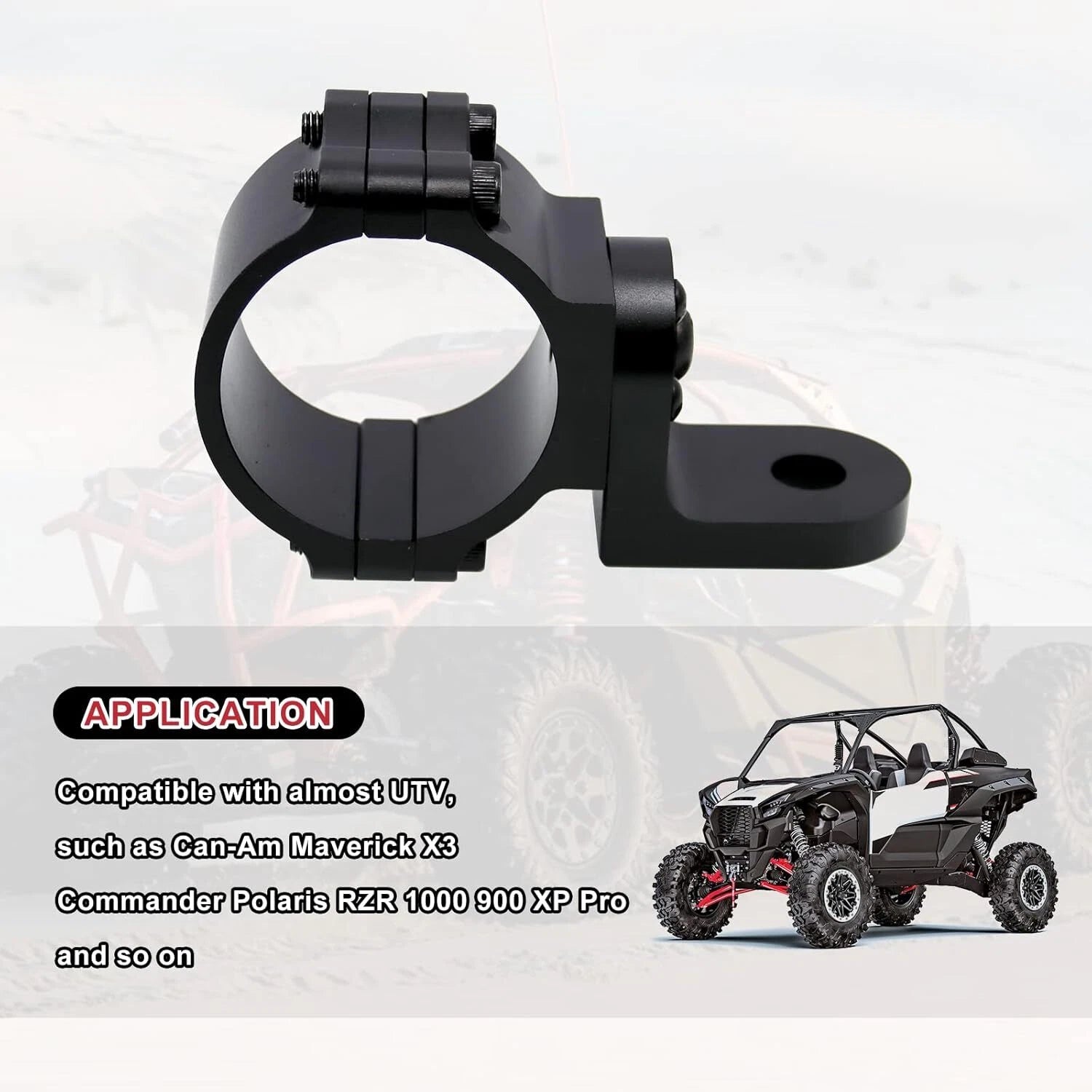 Adjustable Whip Light Flag Mount for Can Am X3, RZR XP 1000 (2017–2023)