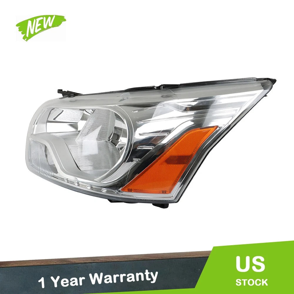 Halogen Headlight for Ford Transit (2015–2021) Driver Left Side Chrome