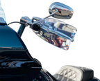 Klock Werks Flare Handguards for Harley-Davidson (Cable Clutch, Blue Ice)