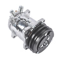 A/C Compressor for Sanden 508 Style V-Belt (12V, Chrome)