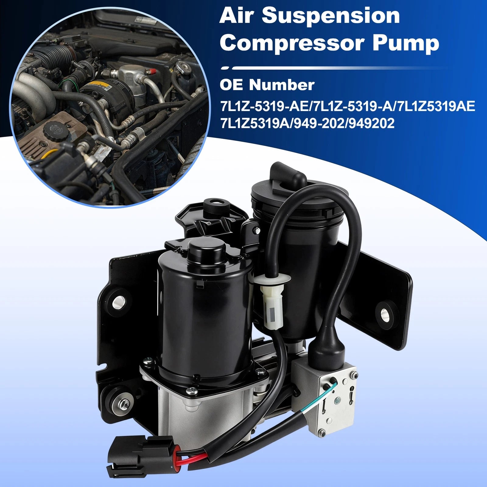 Air Suspension Compressor Pump for Ford Expedition (2007–2018) 7L1Z-5319-AE
