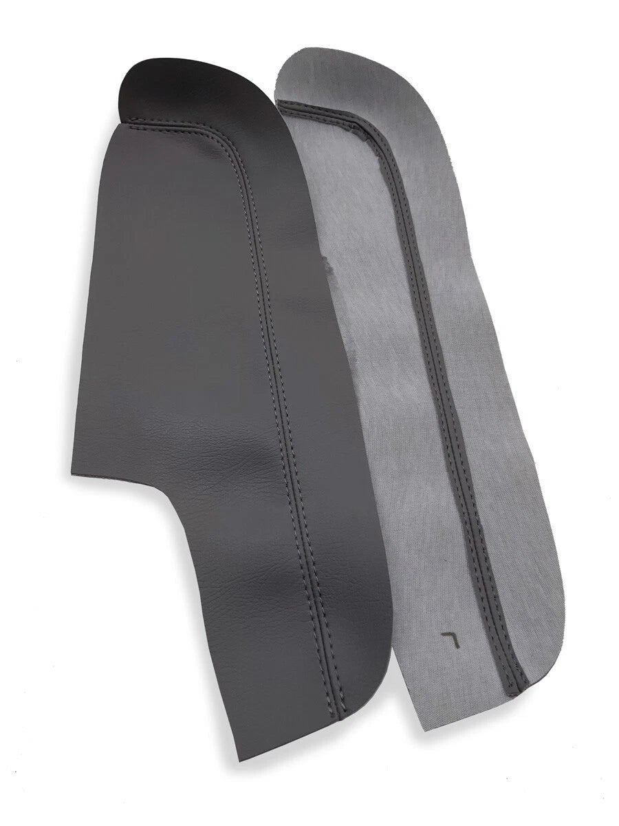 2X Front Door Panel Armrest Covers for Honda Odyssey (2005–2010) Gray PVC Leather
