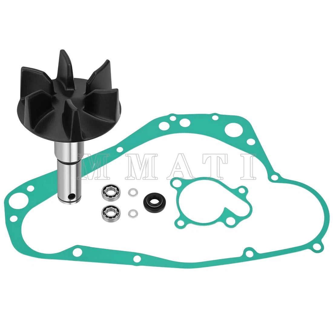 Water Pump Rebuild Kit for Suzuki RMX250 (1989–1998) - Impeller, Shaft, Gasket, Bearing