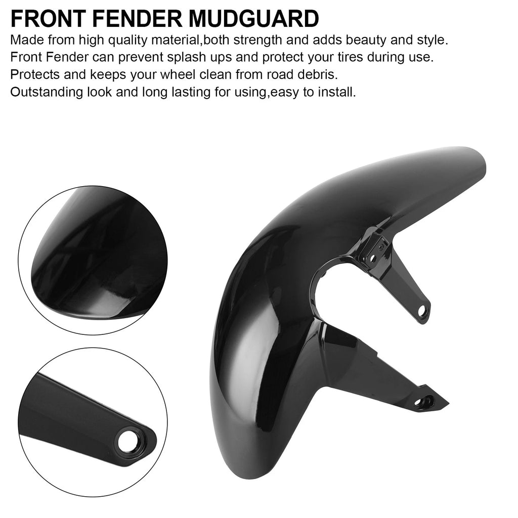 Front Fender Mudguard for Honda CB650R CBR650R CBR500R (2019–2024) Gloss Black