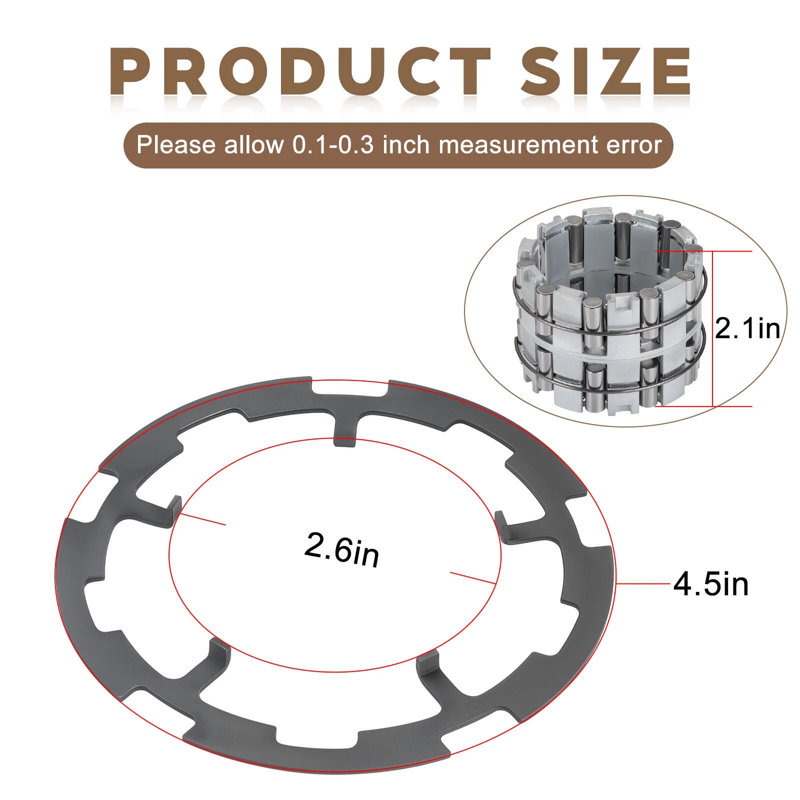 Front Diff Sprague Bearing w/ Armature Plate for Polaris Scrambler 850 (2014–2023)