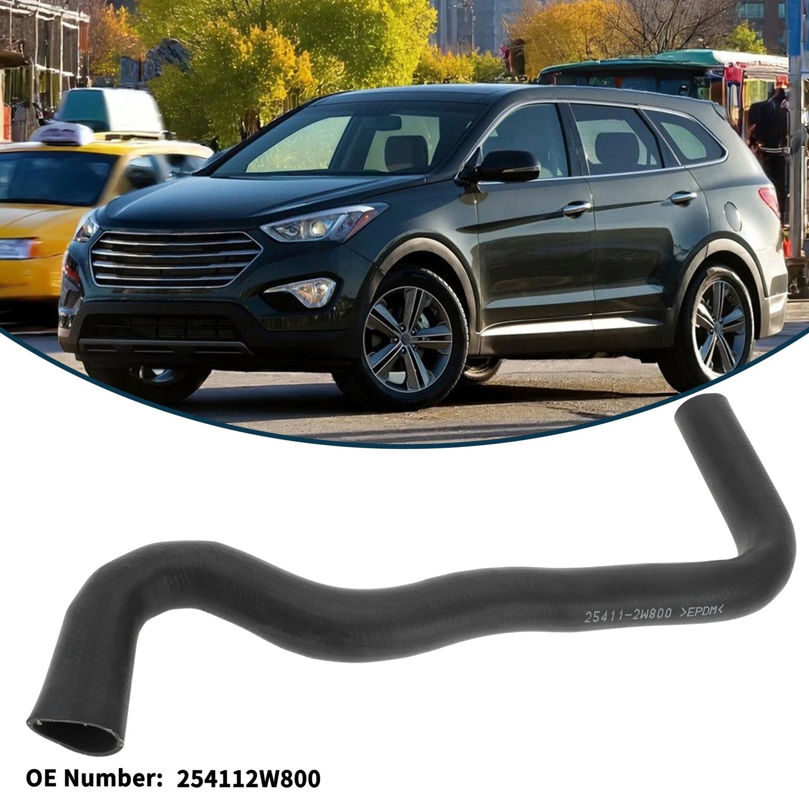 Radiator Hose No. 254112W800 for Hyundai Santa Fe (2013–2016)