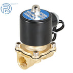 Electric Solenoid Valve for Water Air Gas (12V DC, 1/2" NPT)