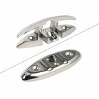 2Pcs 6" Stainless Steel Flip-up Dock Cleat for Boat Mooring