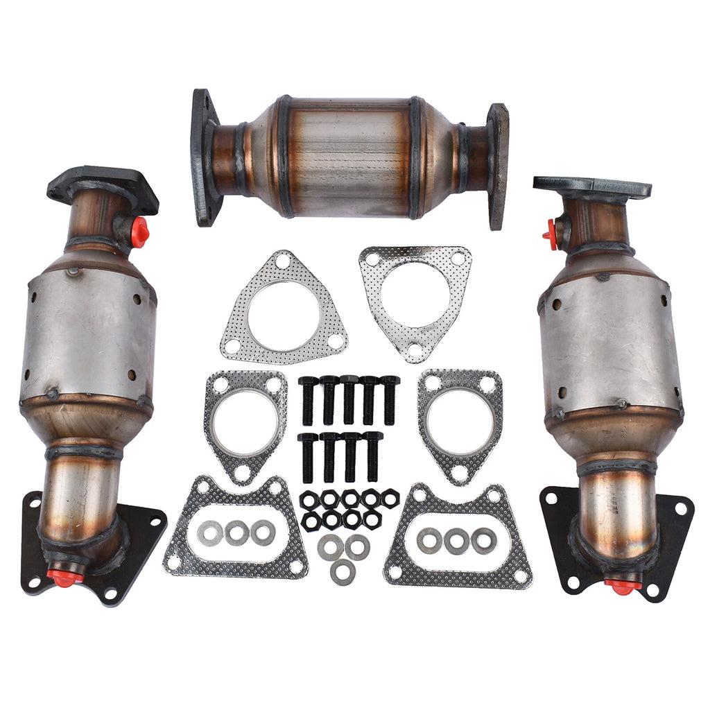 Set of 3 Catalytic Converters for Honda Pilot 2005–2008 3.5L, Acura 45106-45107-45108