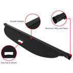 Retractable Rear Cargo Security Trunk Cover for Subaru Crosstrek Impreza
